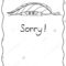 Sorry Comic Postcard Spider Design Template Stock Vector Within Sorry Card Template
