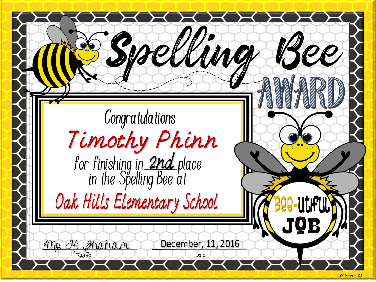 Spelling Bee Awards ~ Fillable | Spelling Bee, Certificate With Spelling Bee Award Certificate Template