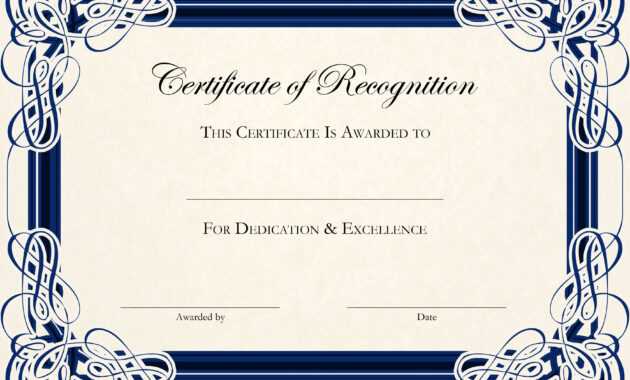 Sports Cetificate | Certificate Of Recognition A4 Thumbnail intended for Printable Certificate Of Recognition Templates Free