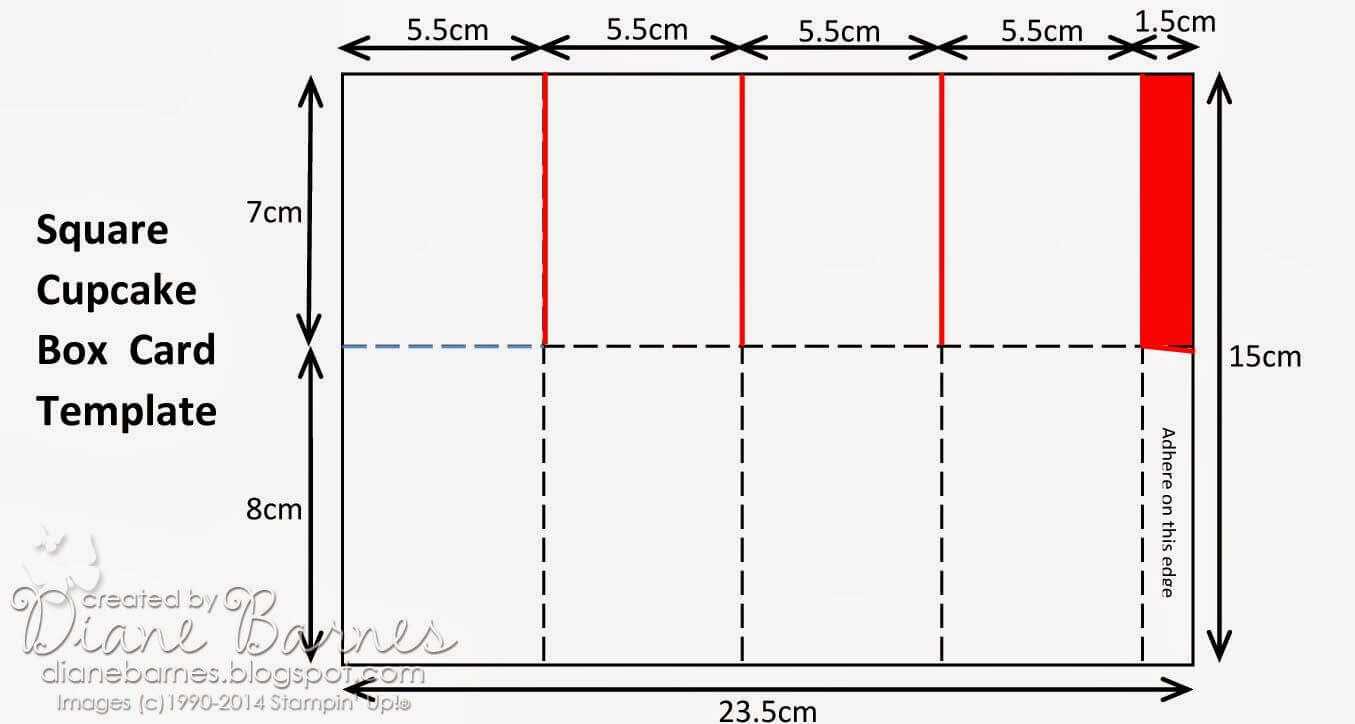 Stampin Up Create A Cupcake Pop Up Card In A Box Template Pertaining To Pop Up Card Box Template