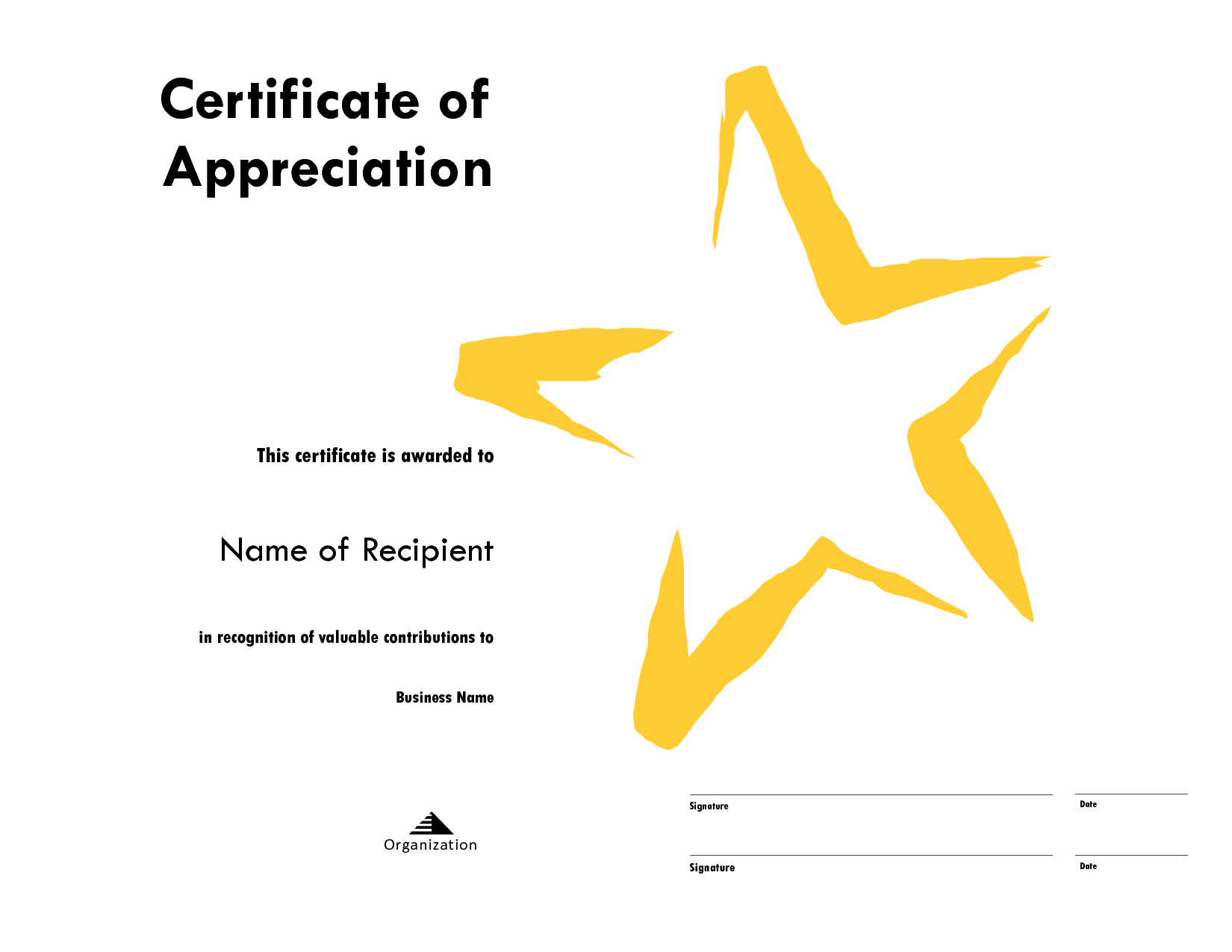 Star Certificate Templates Free - Forza.mbiconsultingltd With Regard To Star Performer Certificate Templates