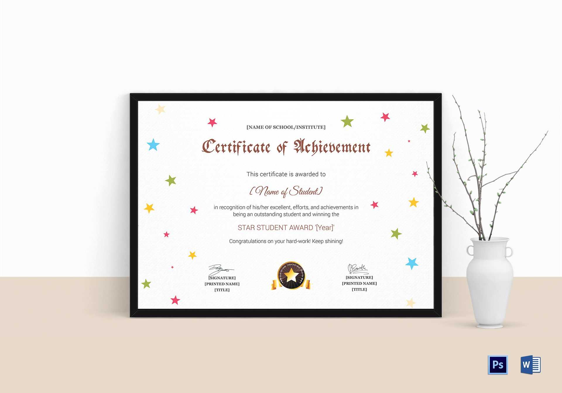 Star Certificate Templates Free - Zimer.bwong.co With Star Naming Certificate Template