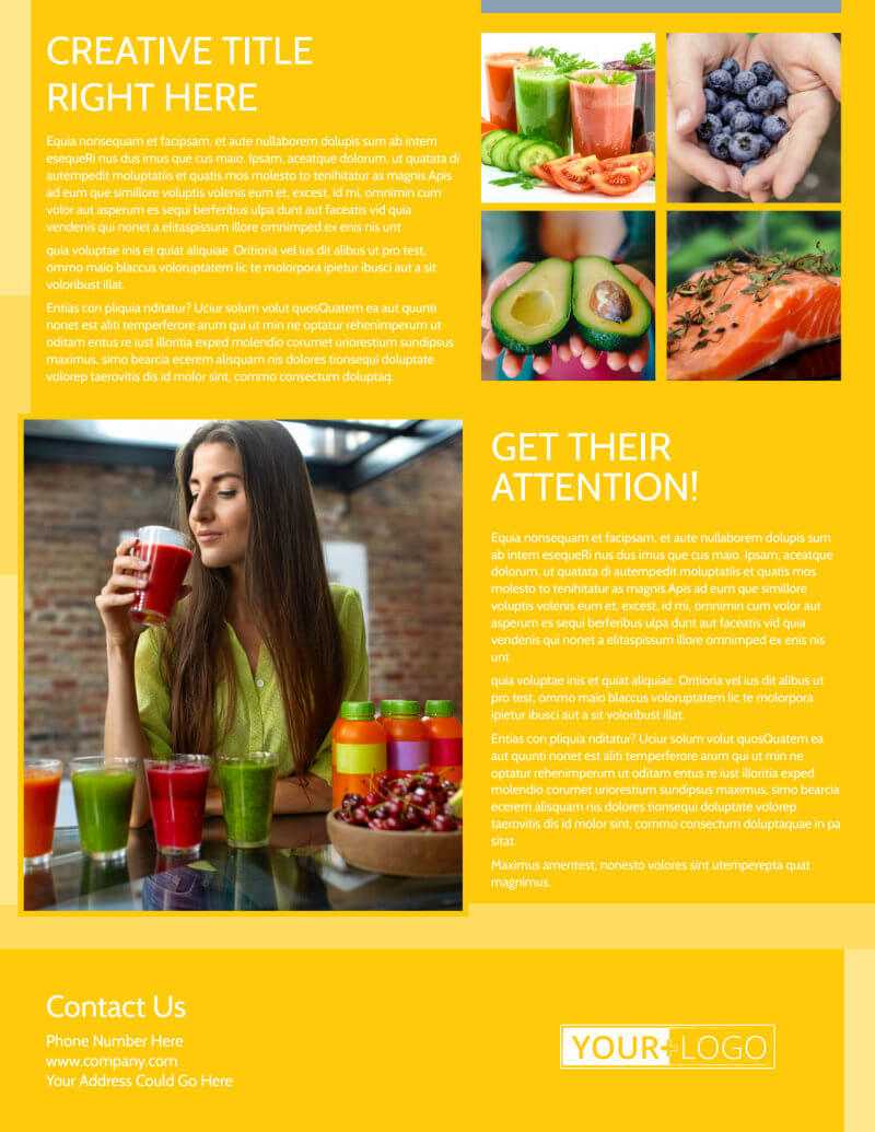 Start Today Nutrition Flyer Template With Nutrition Brochure Template