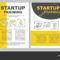 Startup Training Brochure Template Layout — Stock Vector In Training Brochure Template