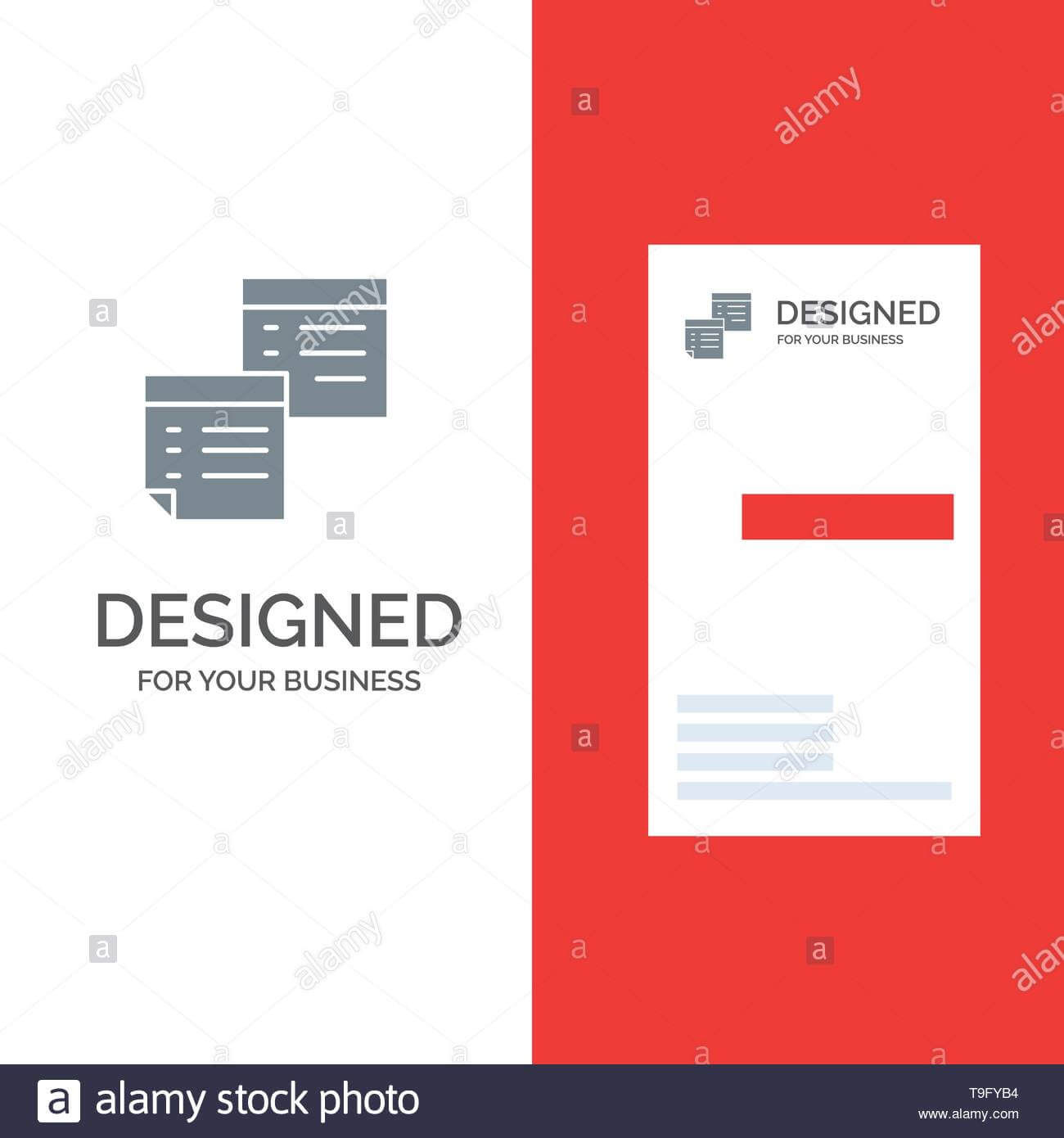 Sticky, Files, Note, Notes, Office, Pages, Paper Grey Logo Throughout Pages Business Card Template