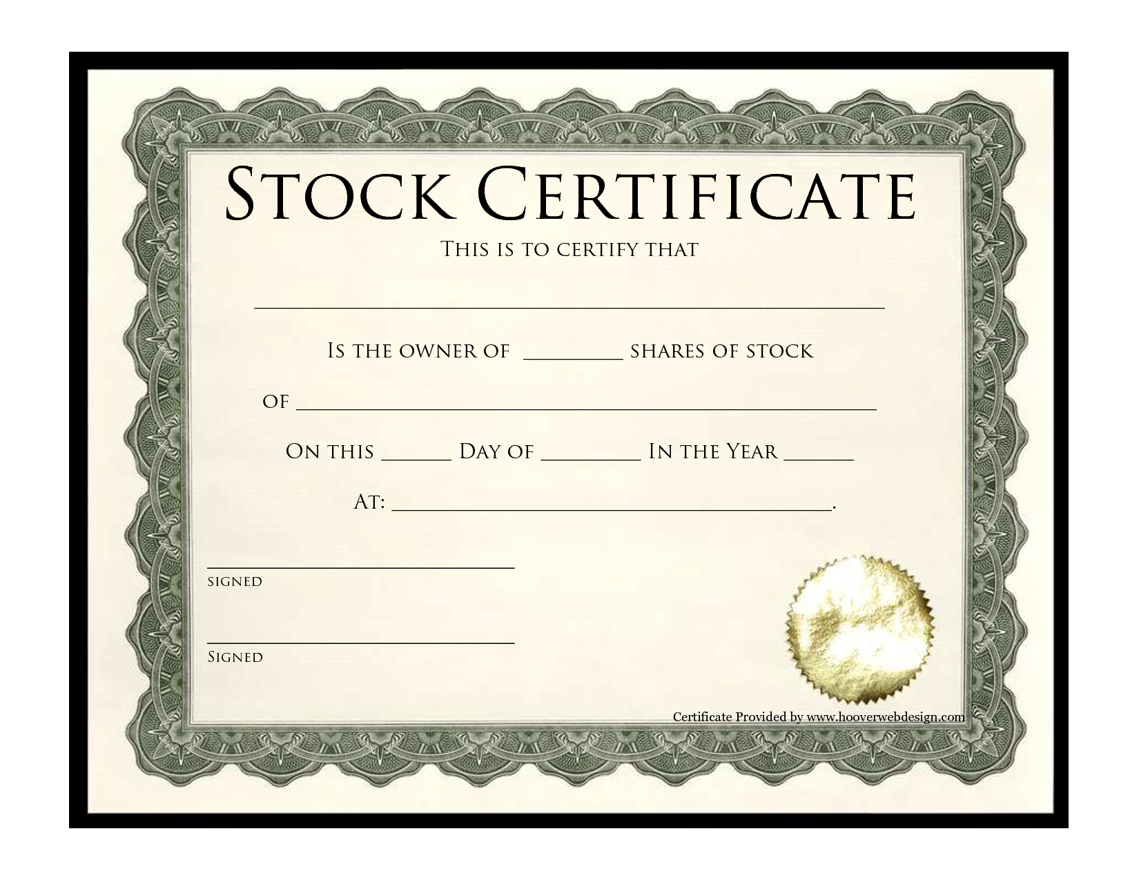 Stock Certificate Template | Best Template Collection Throughout Share Certificate Template Australia