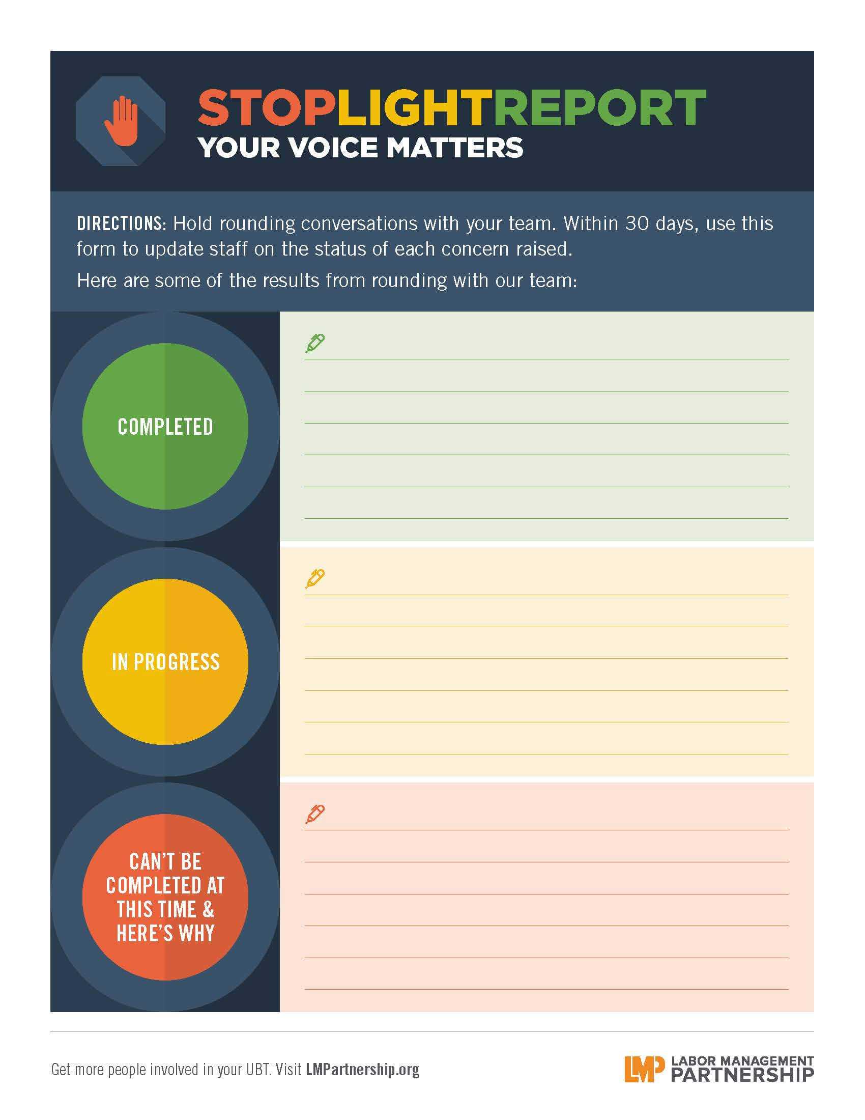 Stoplight Report Template Best Template Ideas