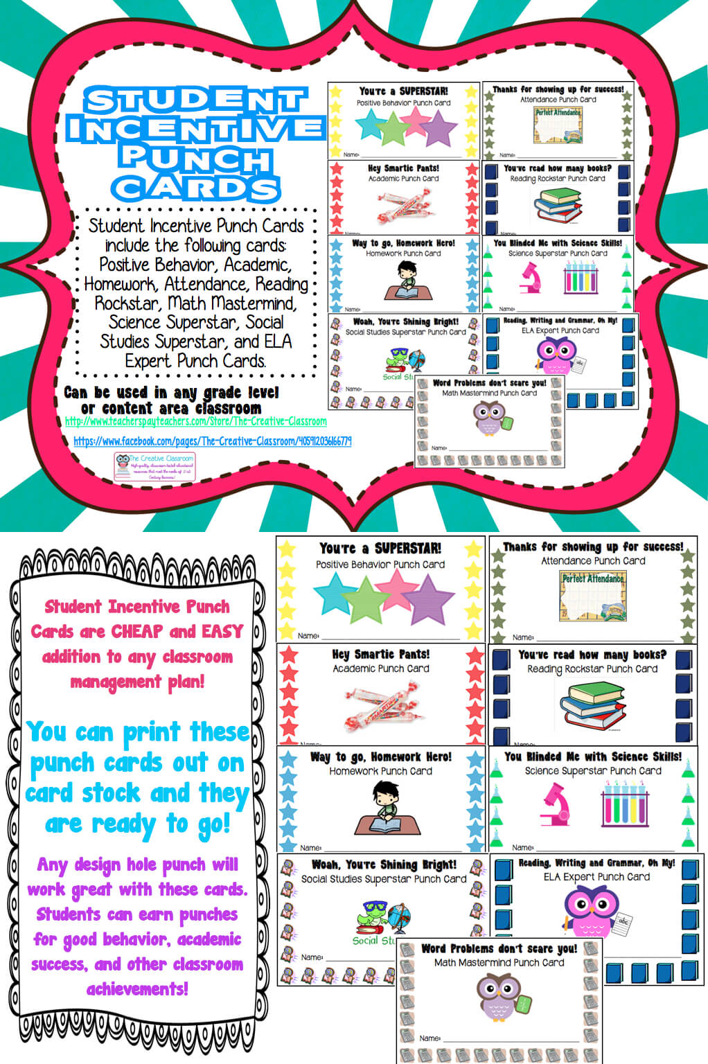 Student Rewards Punch Cards | Student Incentives, Student With Regard To Reward Punch Card Template