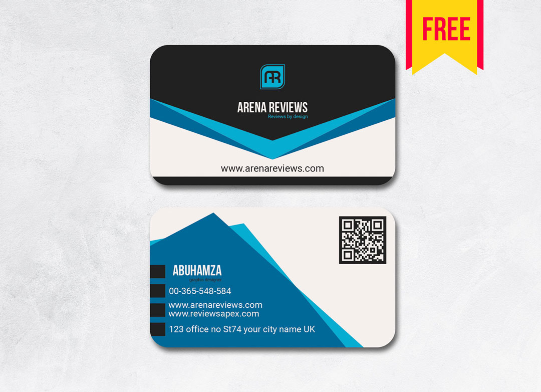 Stylish Business Card Design | Free Download – Arenareviews Regarding Visiting Card Templates Download