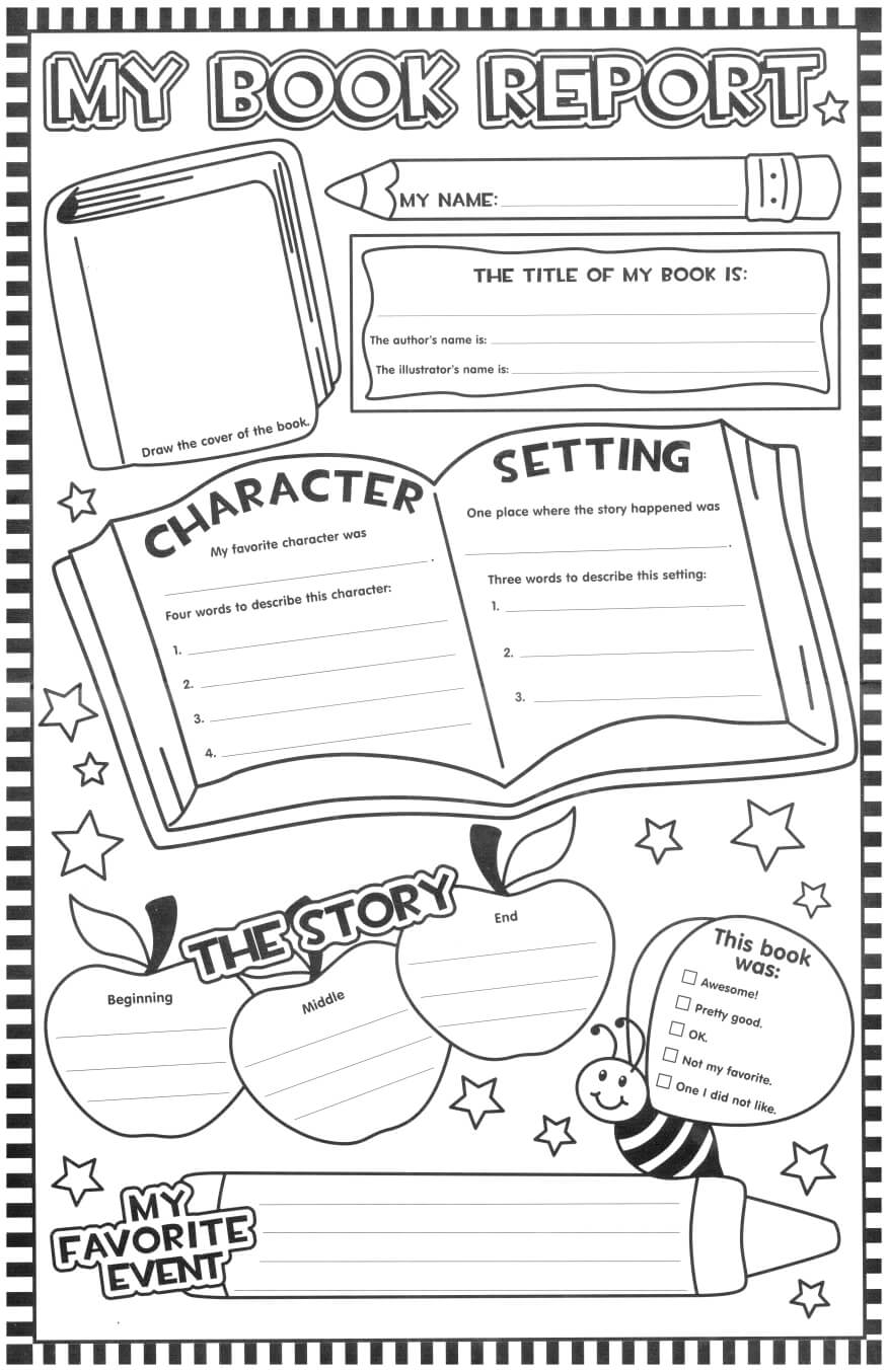 Such A Fun Looking Page For The Kids To Fill Out After Within Book Report Template Grade 1