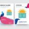 Sunday School Brochure Flyer Design Template With Abstract Photo.. Regarding School Brochure Design Templates