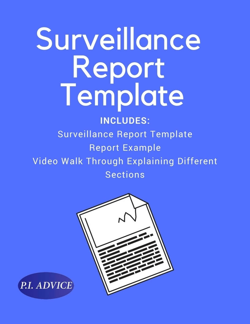 Surveillance Report Template Pertaining To Private Investigator Surveillance Report Template