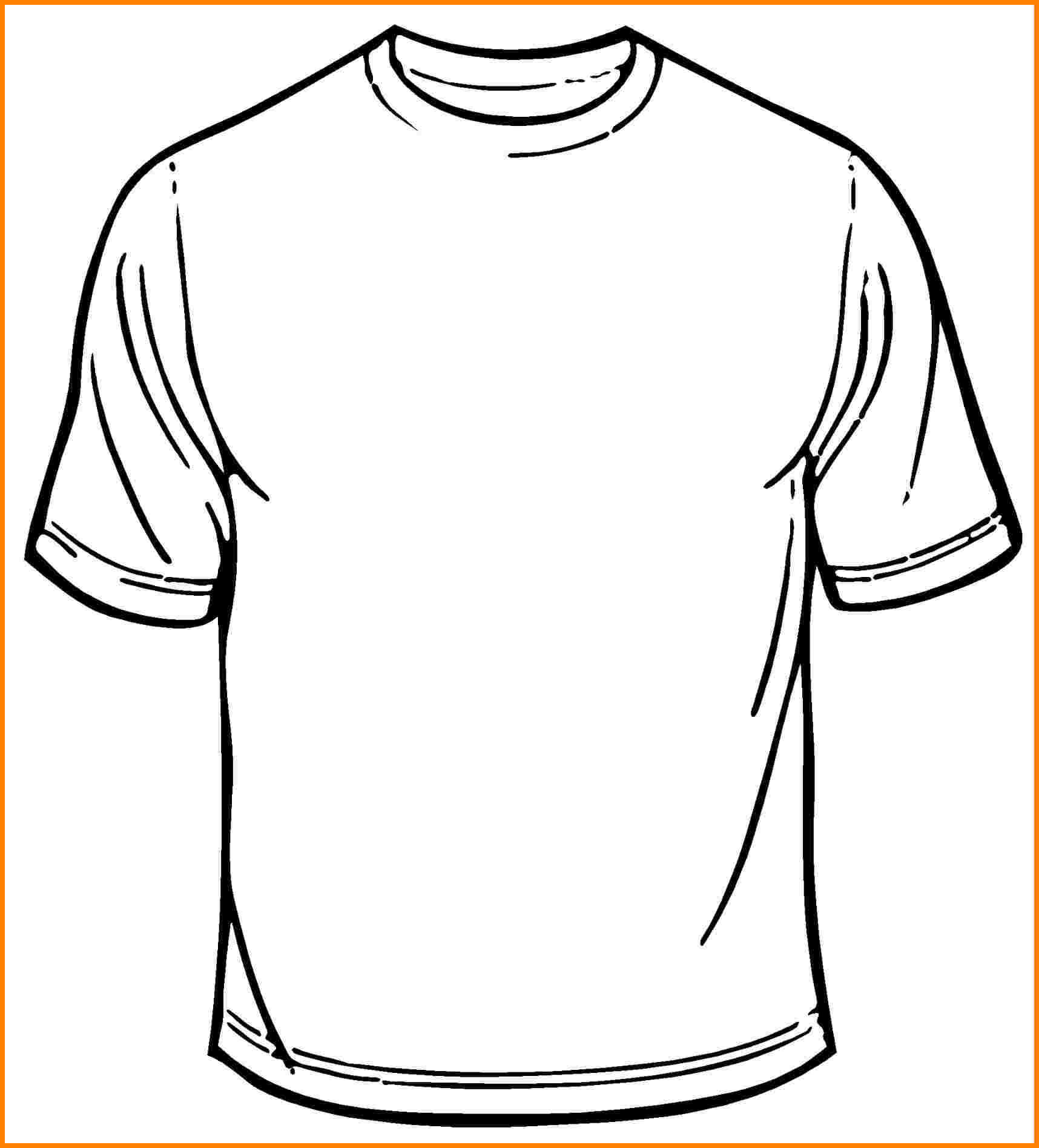 T Shirt Drawing Outline At Getdrawings | Free For Regarding Blank T Shirt Outline Template
