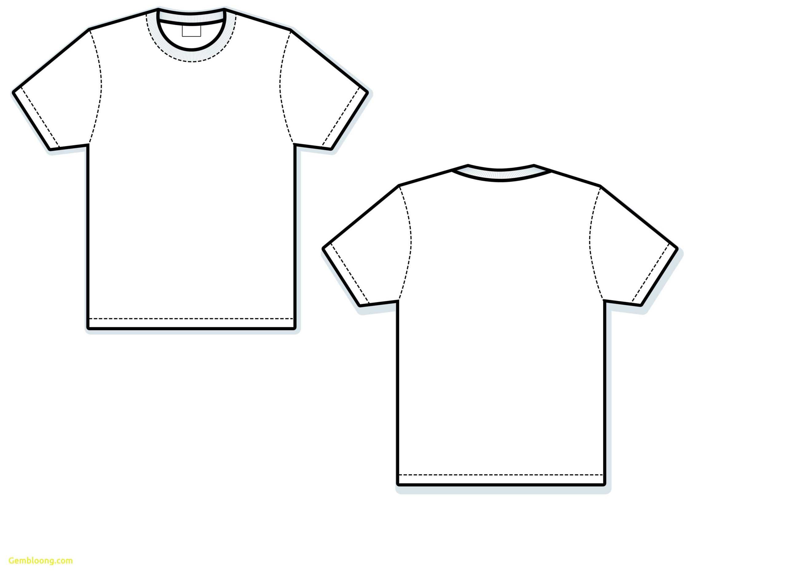 T Shirt Vector Template Awesome Blank T Shirt Free Download Inside Blank Tshirt Template Printable