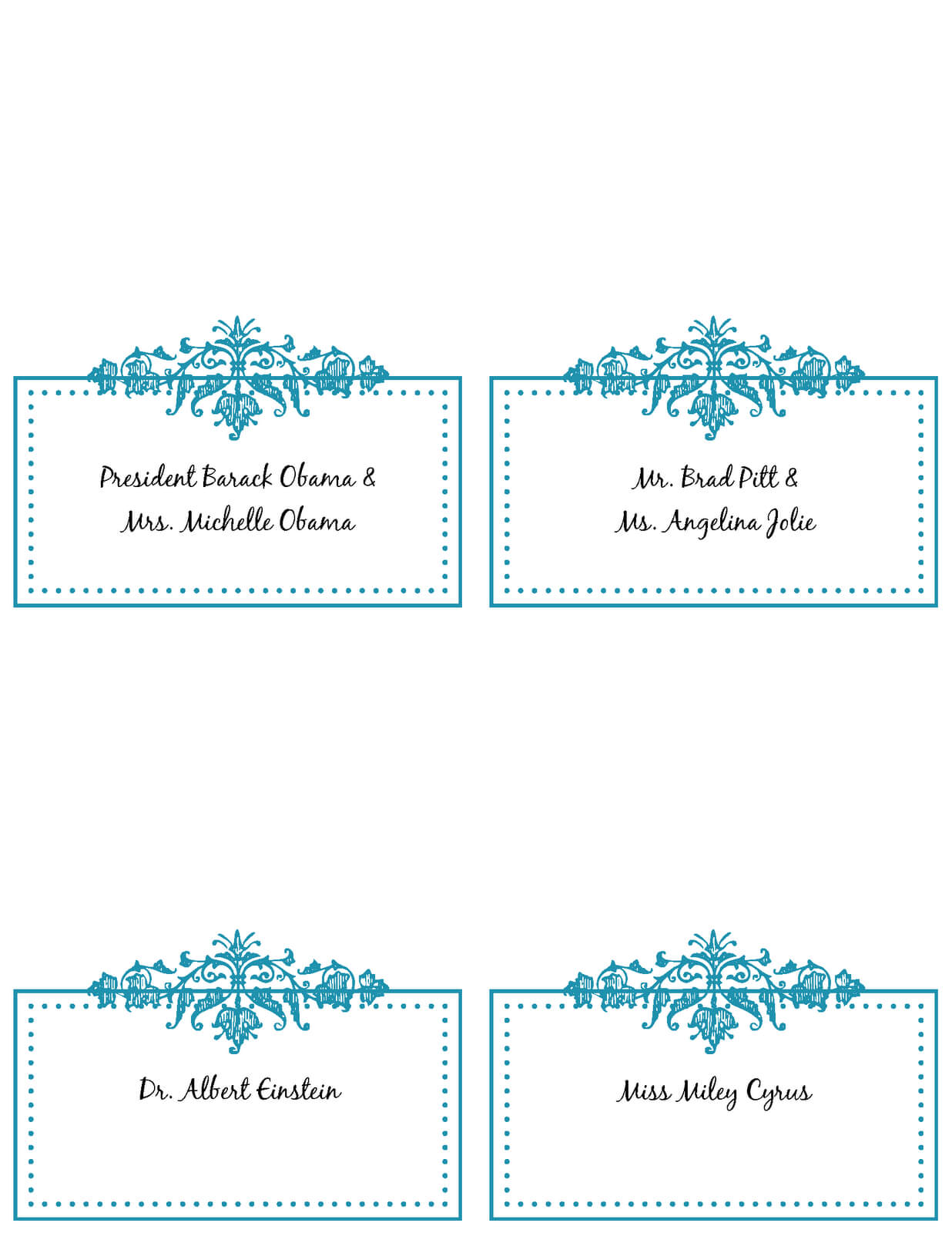Table Place Card Template ] – Wedding Table Place Card In Free Place Card Templates 6 Per Page