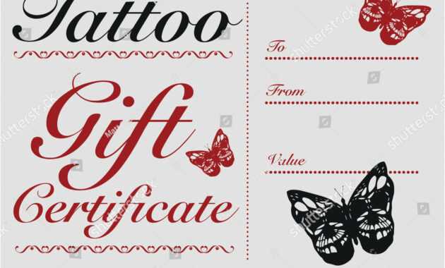 Tattoo Gift Certificate Template Free with regard to Tattoo Gift Certificate Template