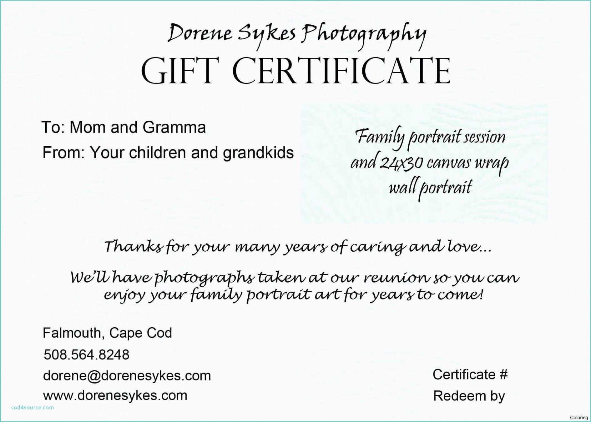 Tattoo Gift Certificate Template Free Within Tattoo Gift Certificate Template