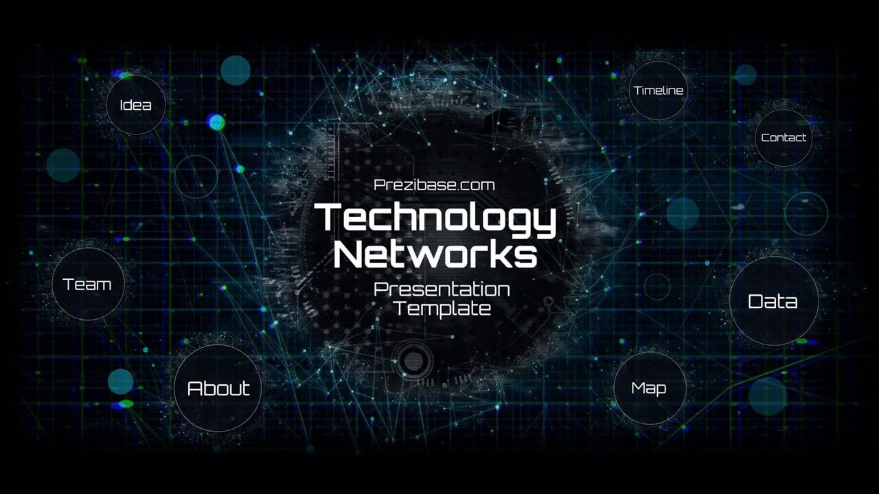 Technology Network Presentation Template | Prezibase Pertaining To Powerpoint Templates For Technology Presentations