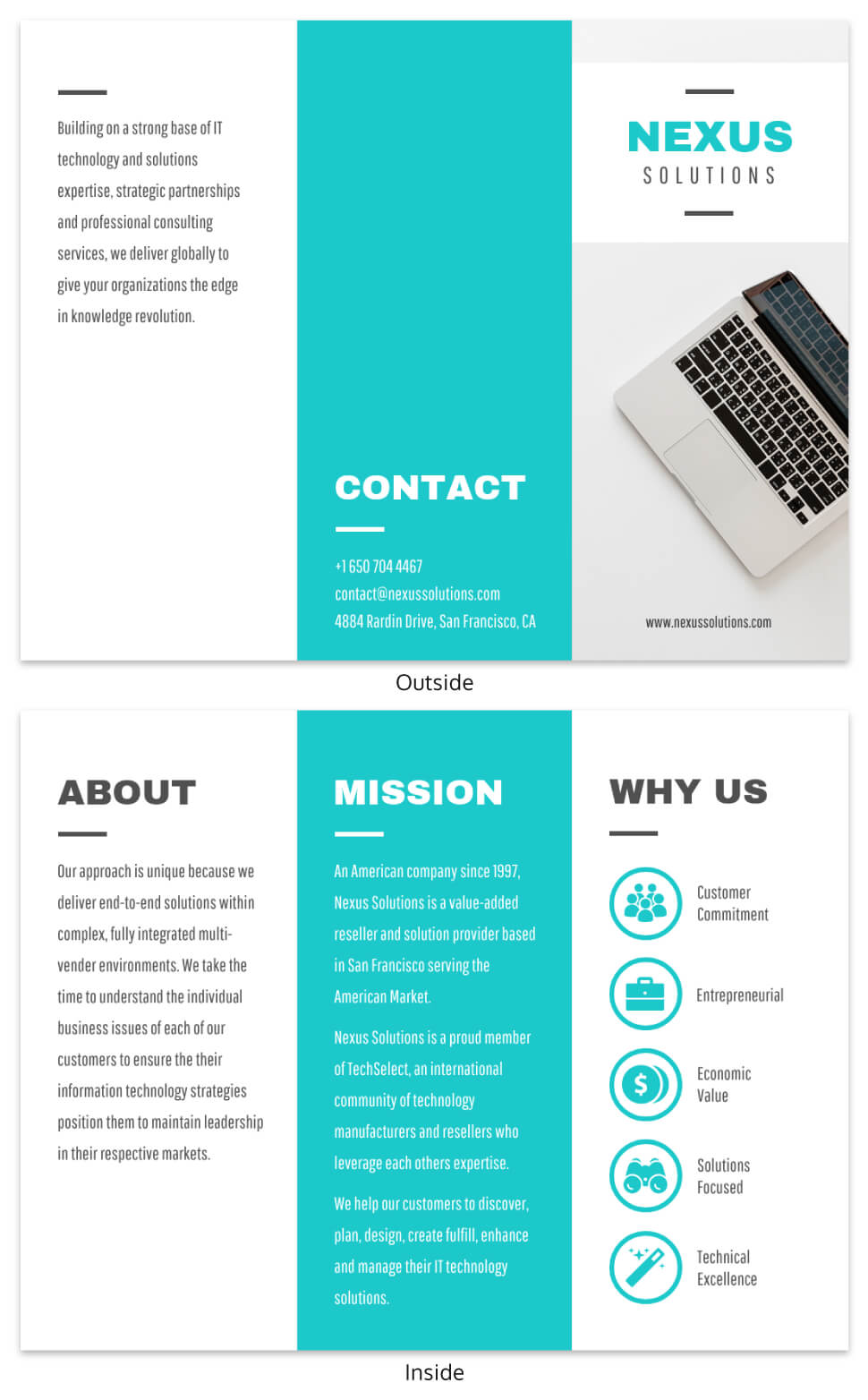 Technology Tri Fold Brochure Template Throughout Technical Brochure Template