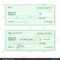 Template Blank Classic Bank Check Business Stock Vector Intended For Blank Business Check Template