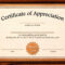Template: Editable Certificate Of Appreciation Template Free For Thanks Certificate Template