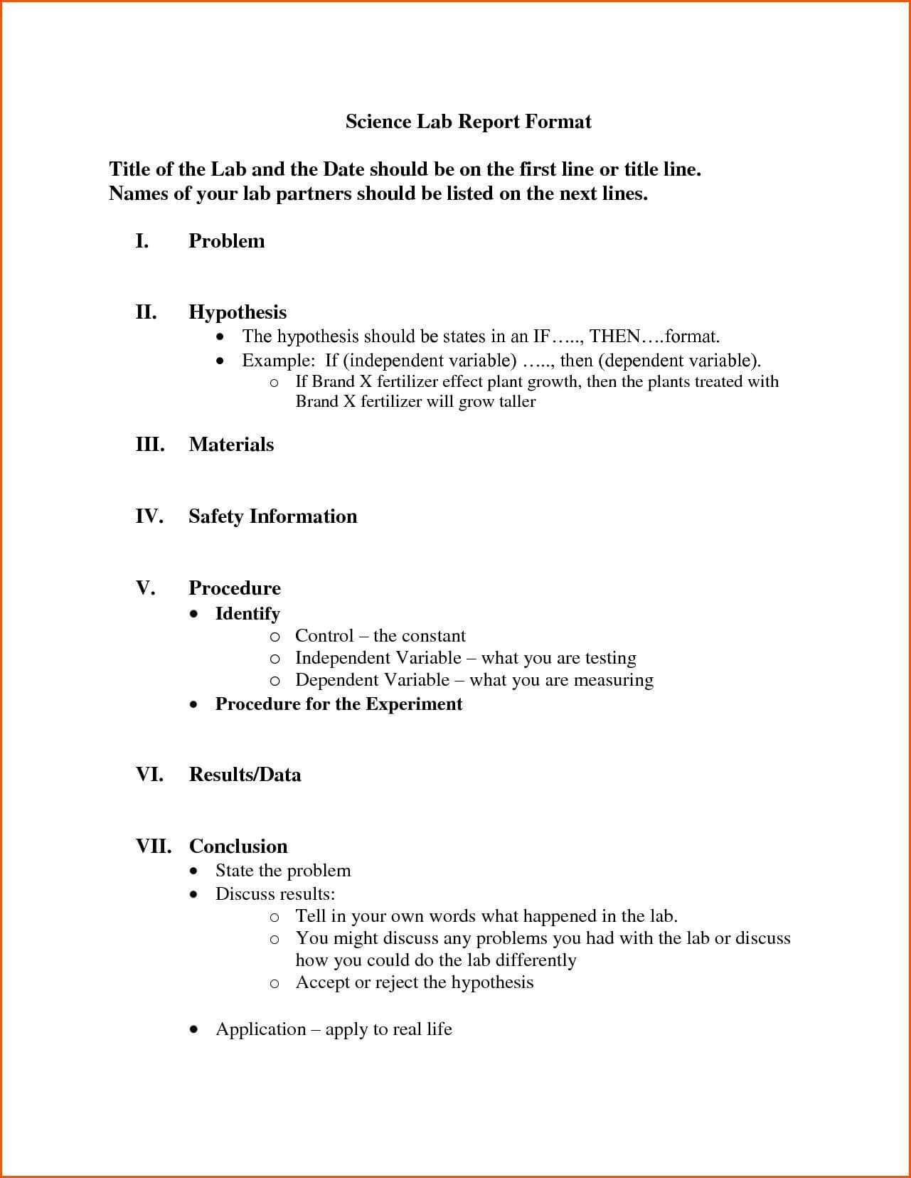 Template Lab | Lab Report, Lab Report Template, Report Template Throughout Report Writing Template Free