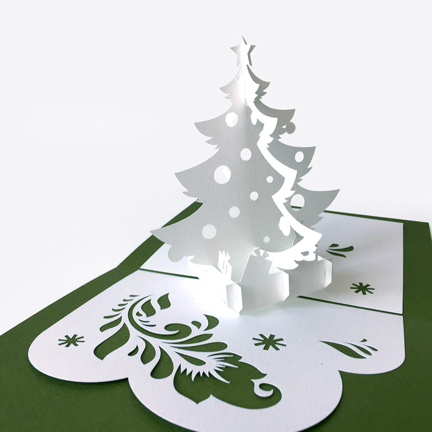Template Pop Up Card «Christmas Tree» In 3D Christmas Tree Card Template