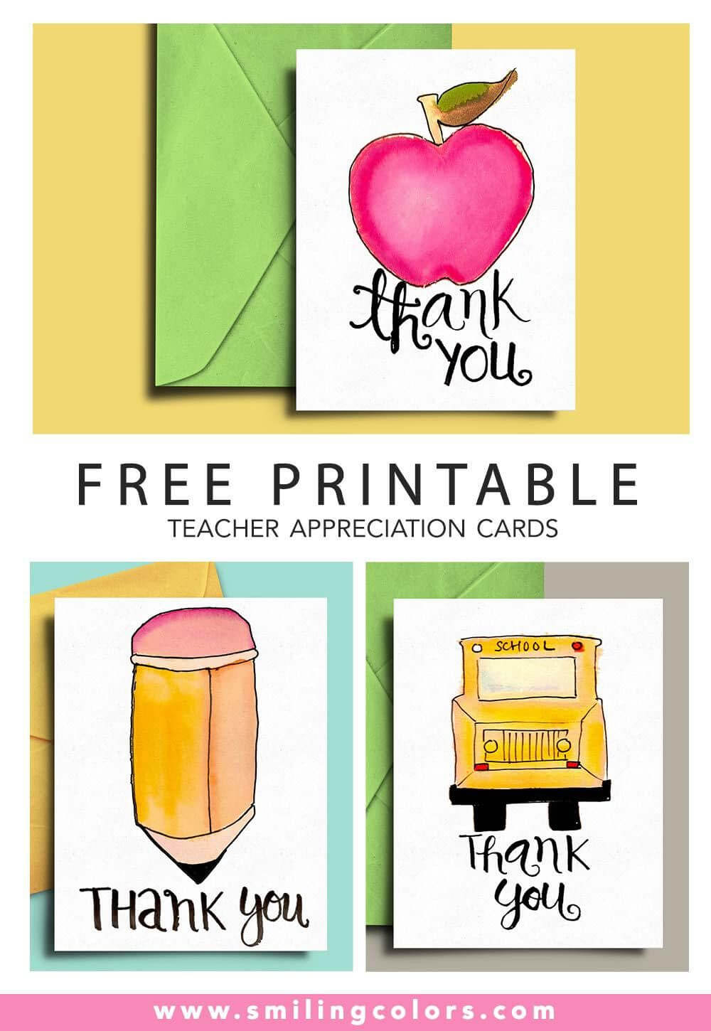 Thank You Card For Teacher And School Bus Driver With Free Within Thank You Card For Teacher Template
