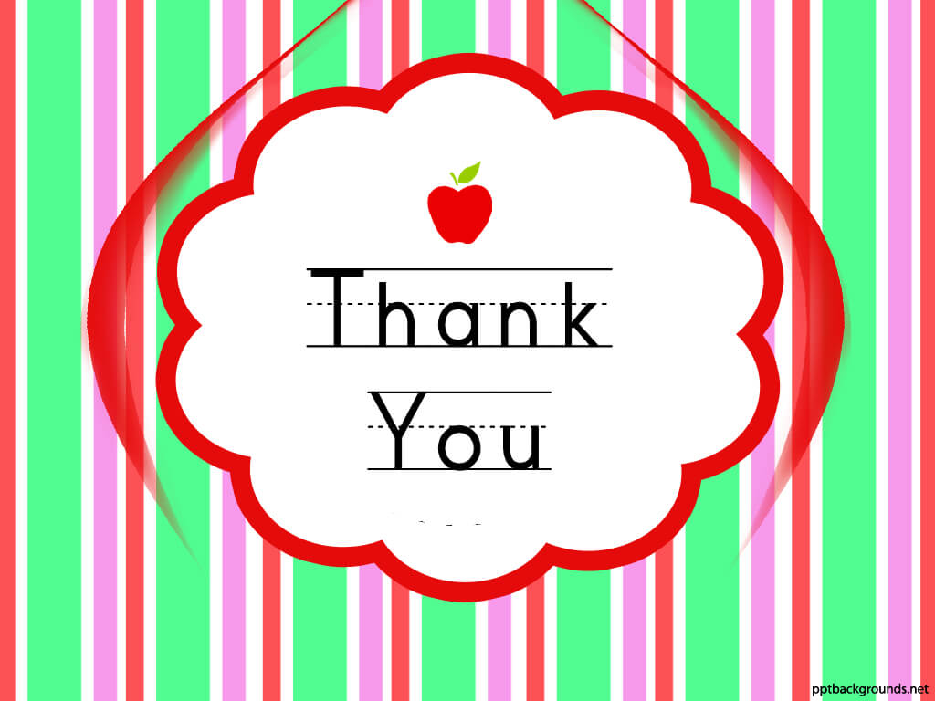 Thank You Cards For Teachers Backgrounds For Powerpoint In Powerpoint Thank You Card Template