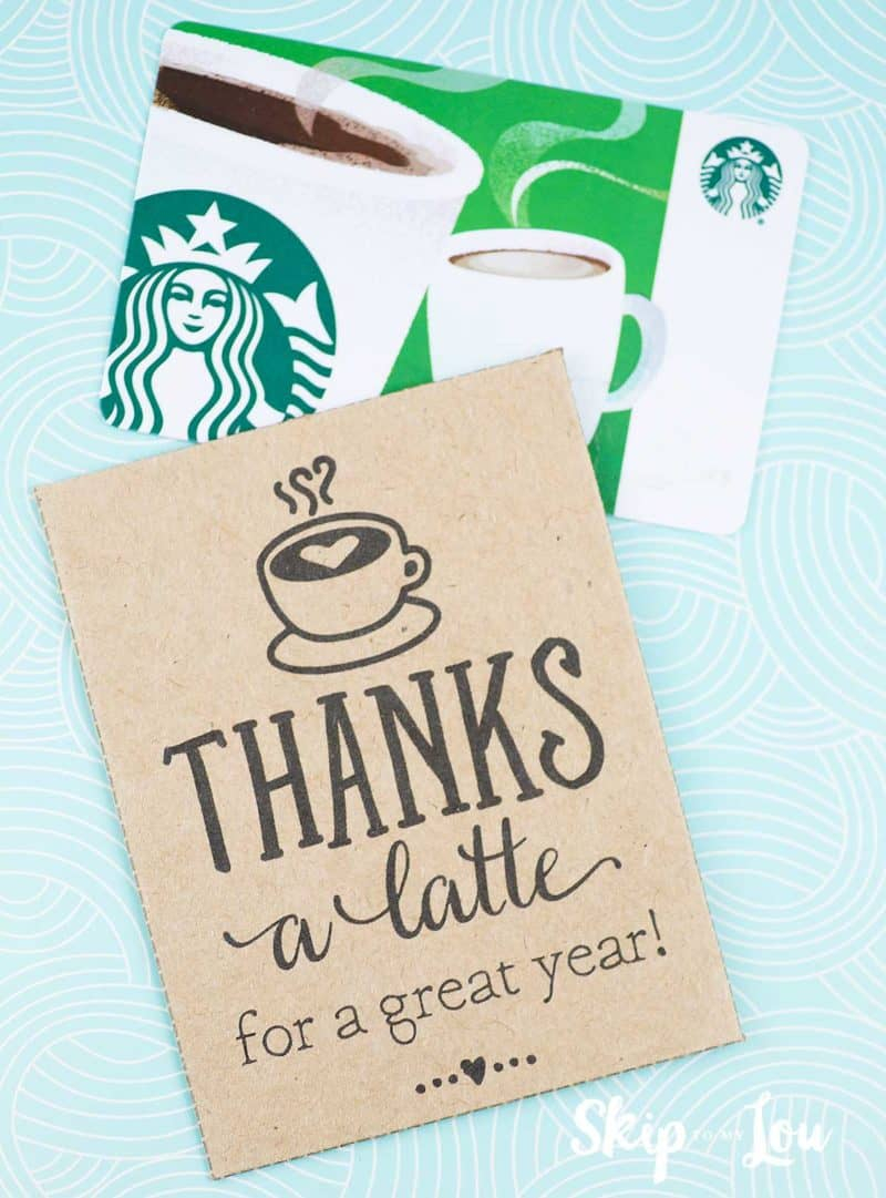 Thanks A Latte! Free Printable Gift Tags | Skip To My Lou Within Thanks A Latte Card Template