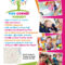 The Back Of An A5 Flyer Designed For Kids Corner Nursery In In Play School Brochure Templates
