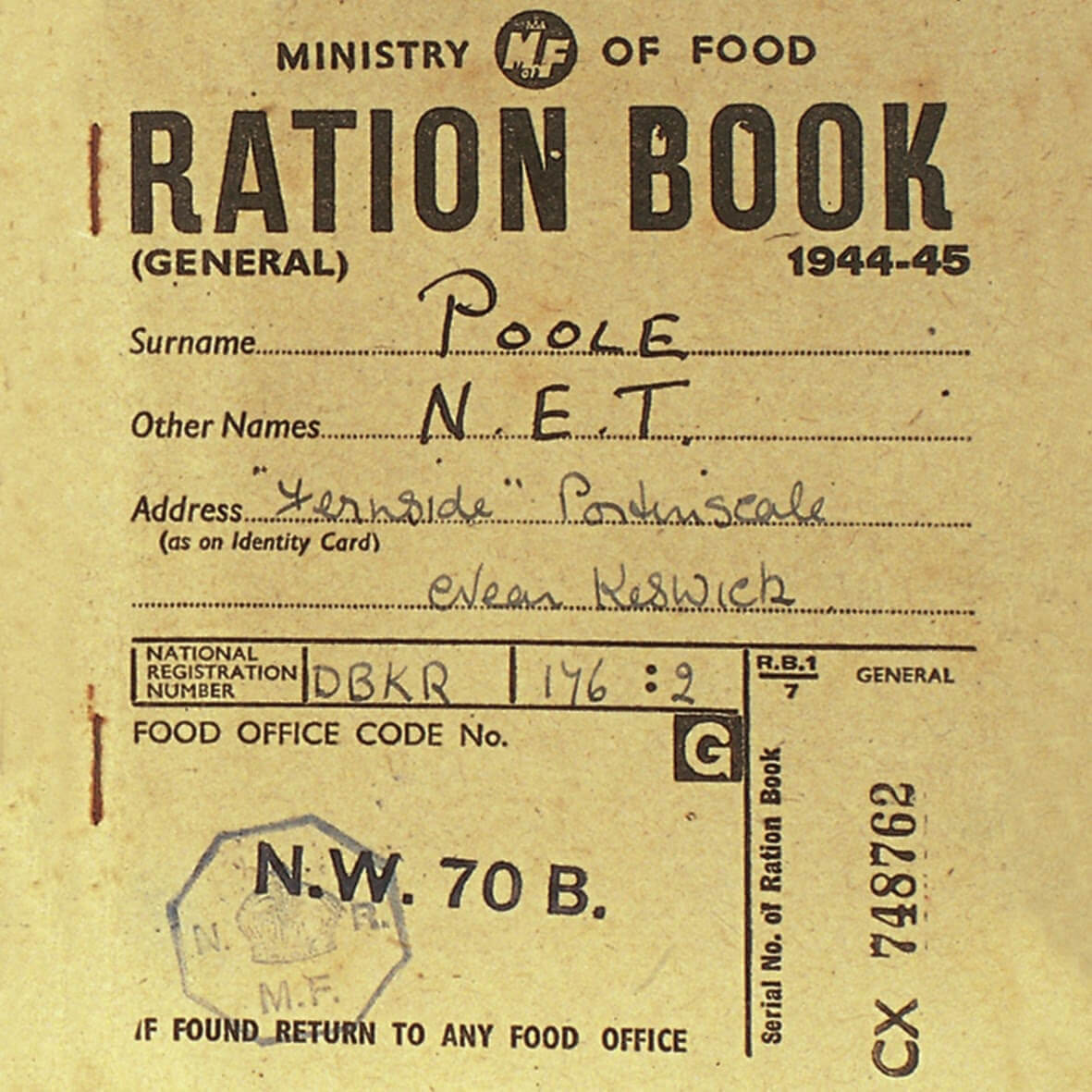 The Olde Curiosity Blog: #ww2 Rationing In The Second World Inside World War 2 Identity Card Template
