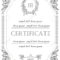 The Template For The Certificate And License In Vintage Classic Style.. Pertaining To Certificate Of License Template