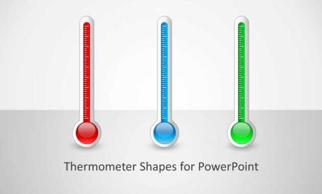 Thermometer Shapes For Powerpoint inside Thermometer Powerpoint Template