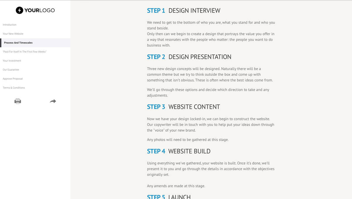 This [Free] WordPress Website Design Proposal Template Won Regarding Web Design Quote Template Word