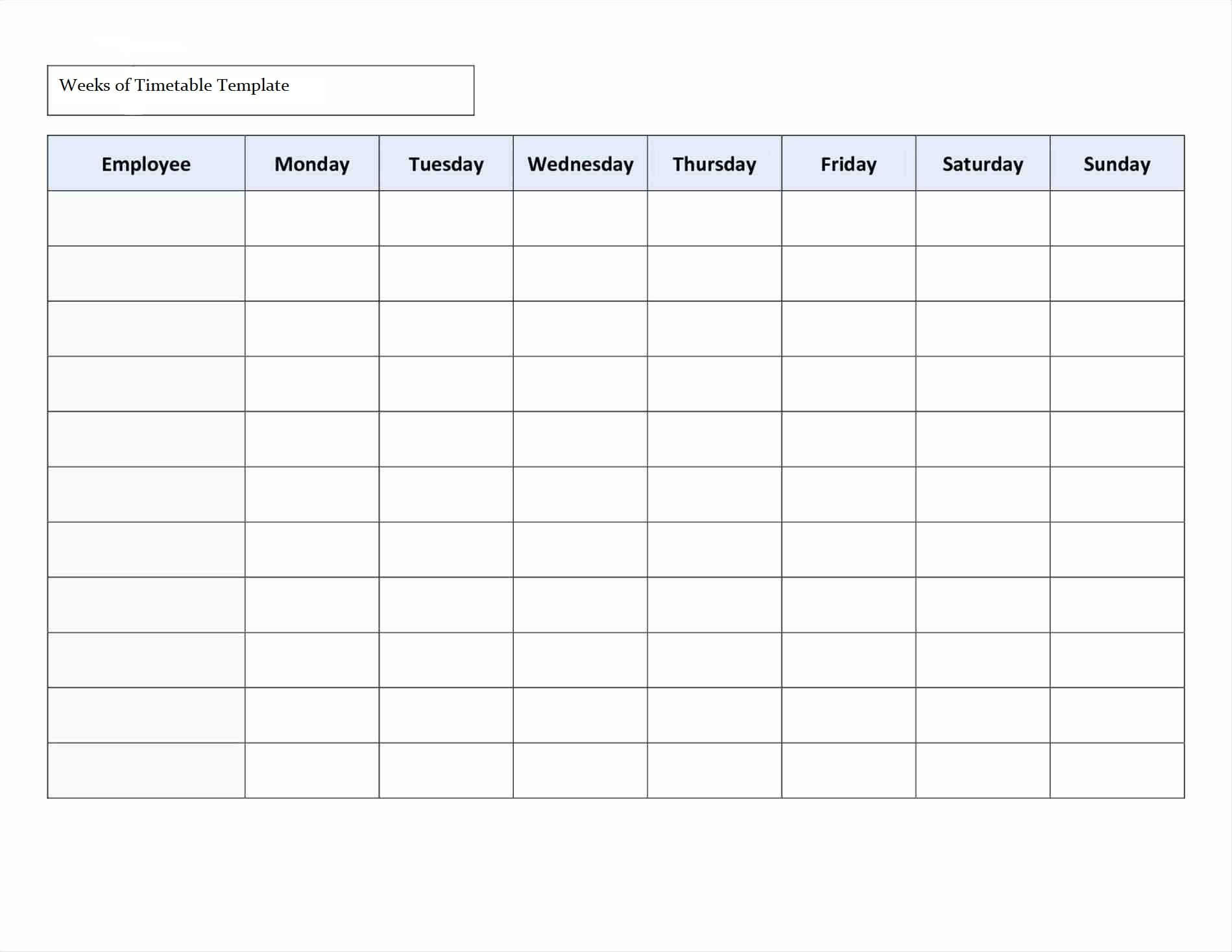 Timetable Template #dailytimetabletemplate | Schedule With Blank Revision Timetable Template
