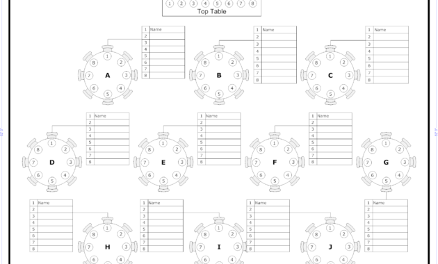 Tips To Seat Your Wedding Guests | Seating Chart Wedding for Wedding Seating Chart Template Word