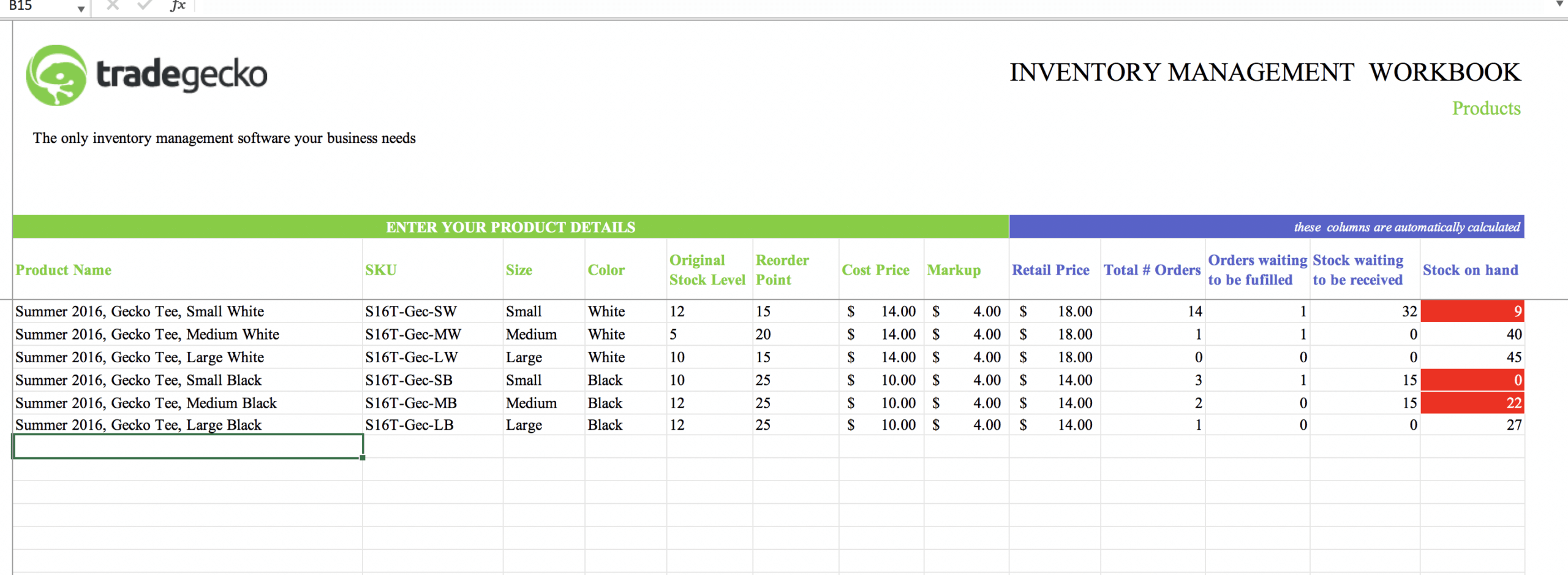 Top 10 Inventory Excel Tracking Templates – Sheetgo Blog Regarding Stock Report Template Excel