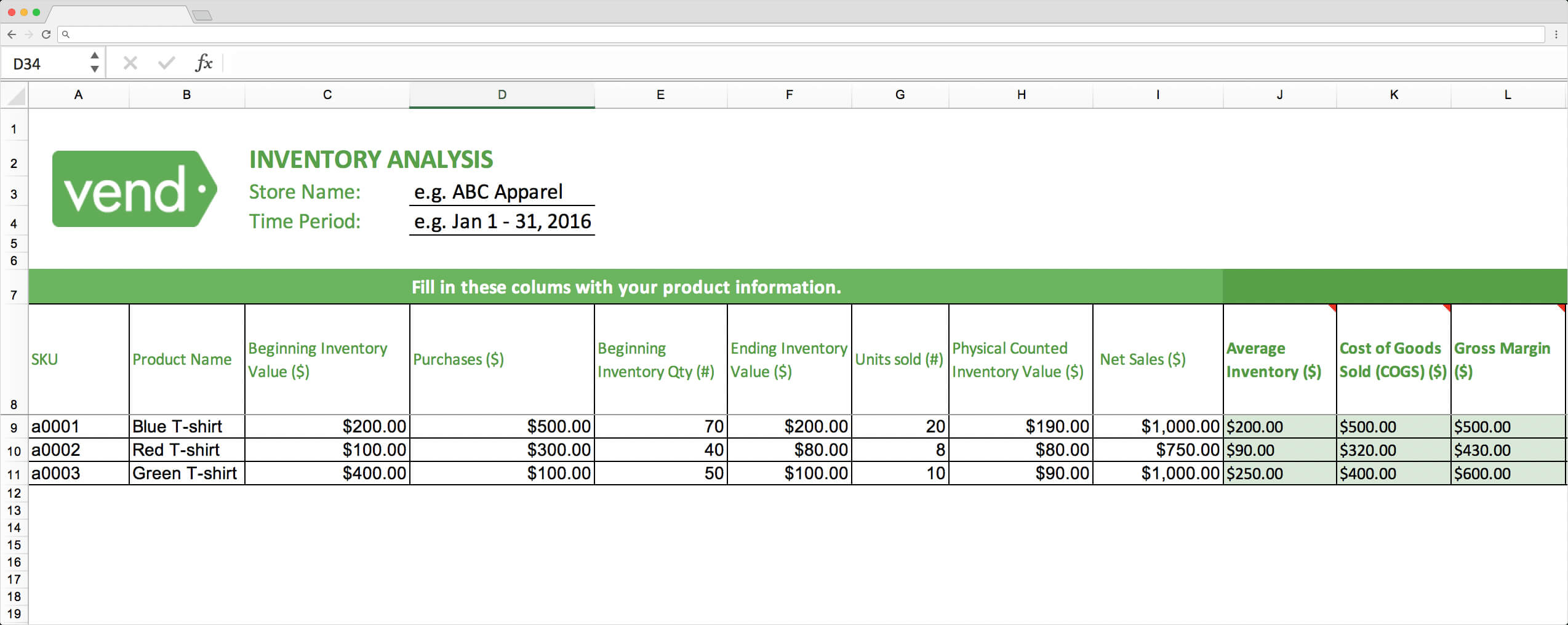 Top 10 Inventory Excel Tracking Templates - Sheetgo Blog Within Stock Report Template Excel