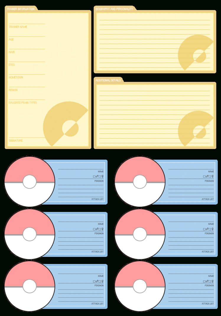 Trainer Card Template ] - Trainer Card Template With Pokemon Trainer Card Template