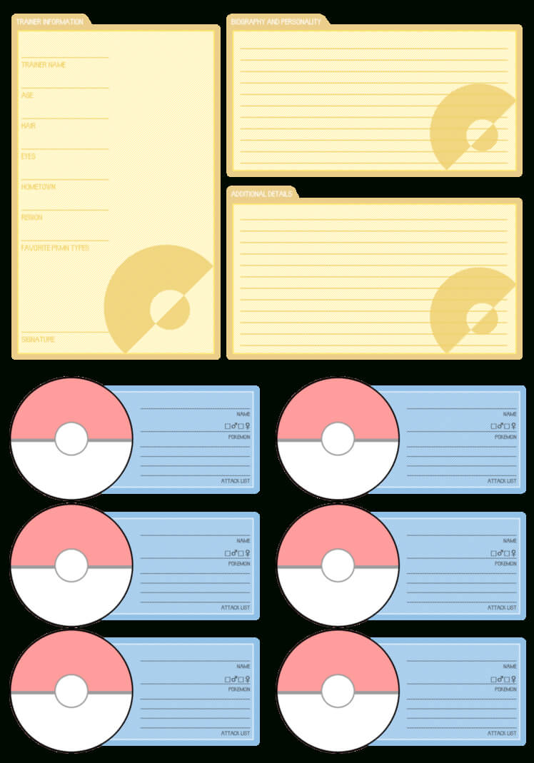 Trainer Card Template ] – Trainer Card Template With Pokemon Trainer Card Template