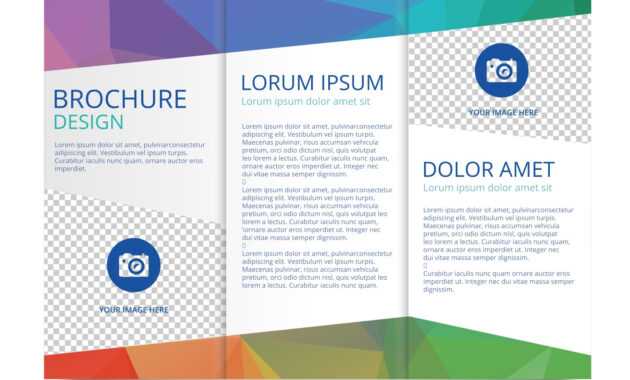 Tri Fold Brochure Vector Template - Download Free Vectors pertaining to 3 Fold Brochure Template Free