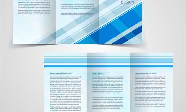 Tri-Fold Business Brochure Template Two-Sided throughout Double Sided Tri Fold Brochure Template