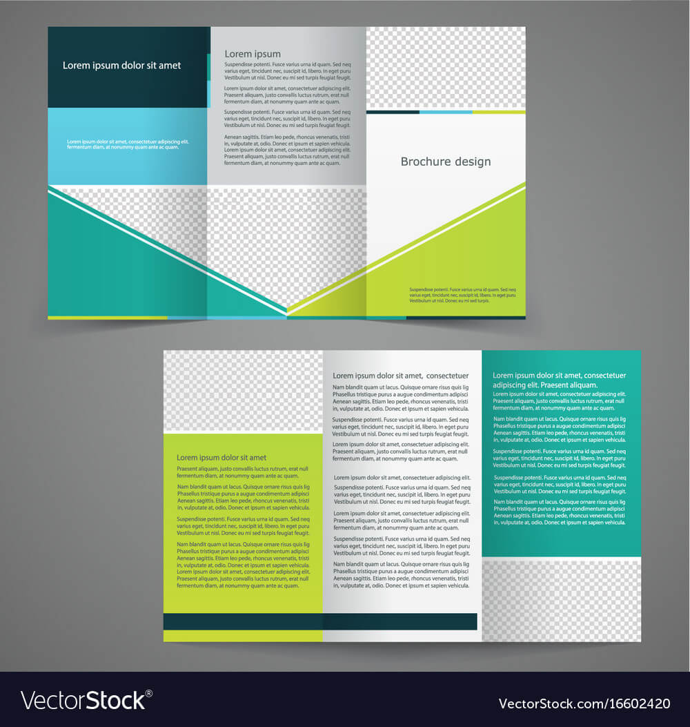Tri Fold Business Brochure Template Two Sided With One Sided Brochure Template