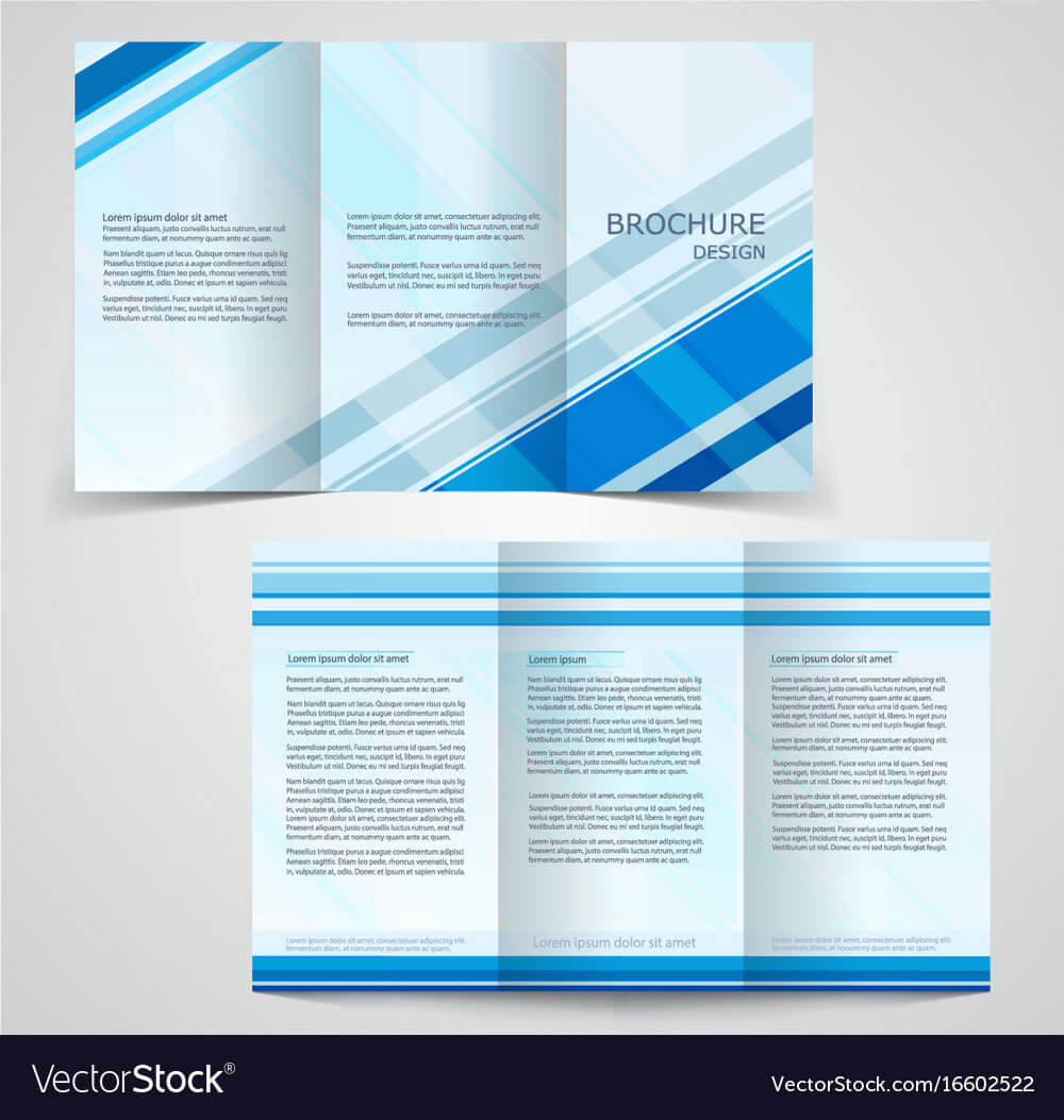 Tri Fold Business Brochure Template Two Sided With Technical Brochure Template