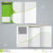 Tri Fold Business Brochure Template, Vector Green Stock Inside Tri Fold Brochure Template Illustrator