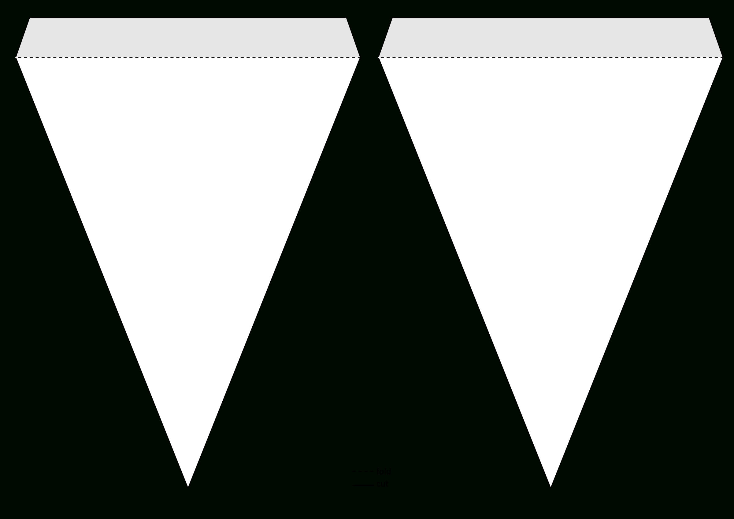 Triangle Pennant Banner Template@grafixgrrl, This Is A With Triangle Pennant Banner Template