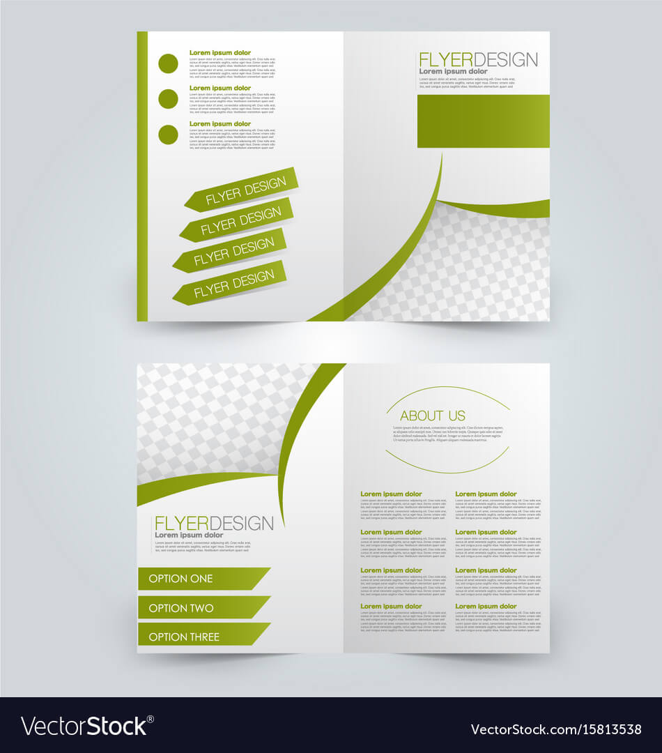 Two Page Fold Brochure Template Design With 2 Fold Brochure Template Free
