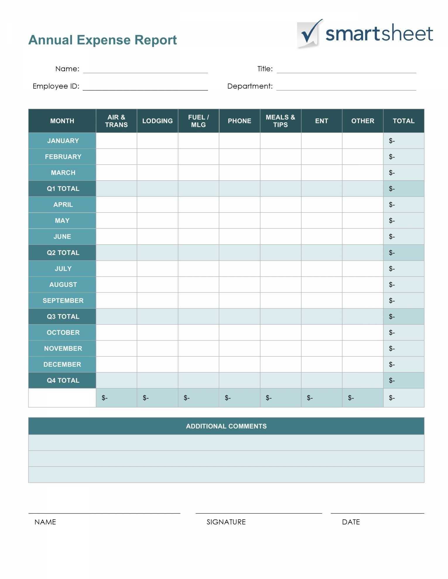 Unique Monthly Expenses Template Excel #exceltemplate #xls In Microsoft Word Expense Report Template