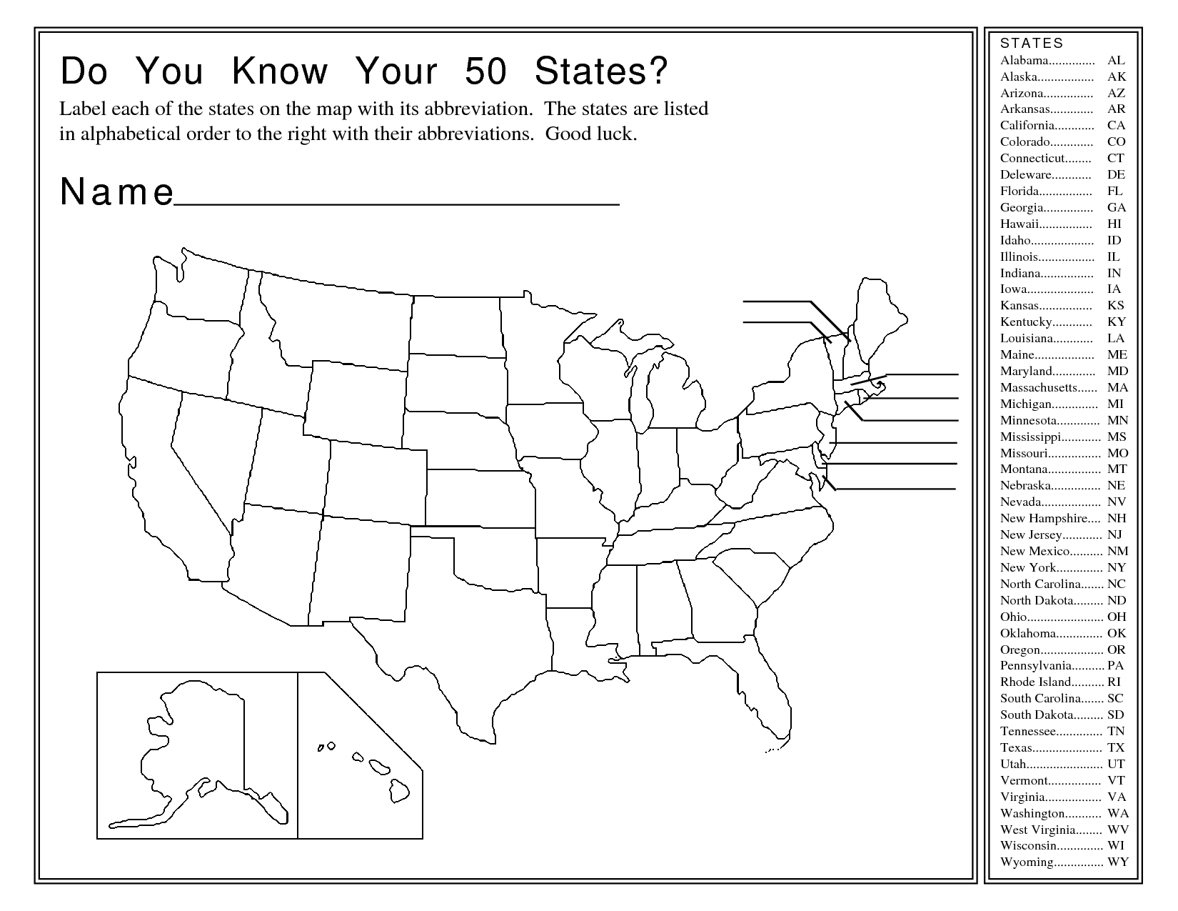 United+States+Map+Activity+Worksheet | Geography Map, Us For Blank Template Of The United States